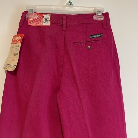 VTG Wrangler Jeans 26” Deadstock 80s Waist Mom Western Hot Pink Eclectic Max - Picture 7 of 16
